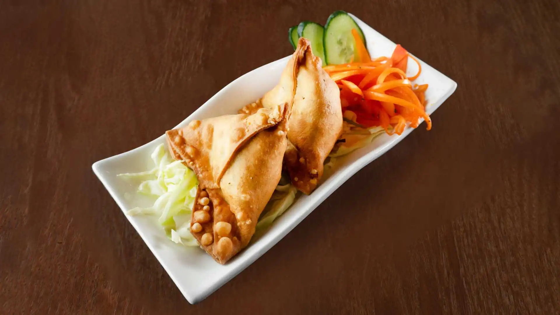 Vegetable Samosas at Bharat Masala Mill Woods